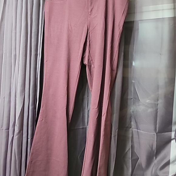 Inc International Concepts Zip Up Maroon Purple Pants Boot Cut Size 10 Nwt - Picture 4 of 8